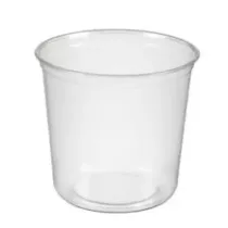 Ravier RPET rond 600ml transparent d117xh100mm (carton 500)