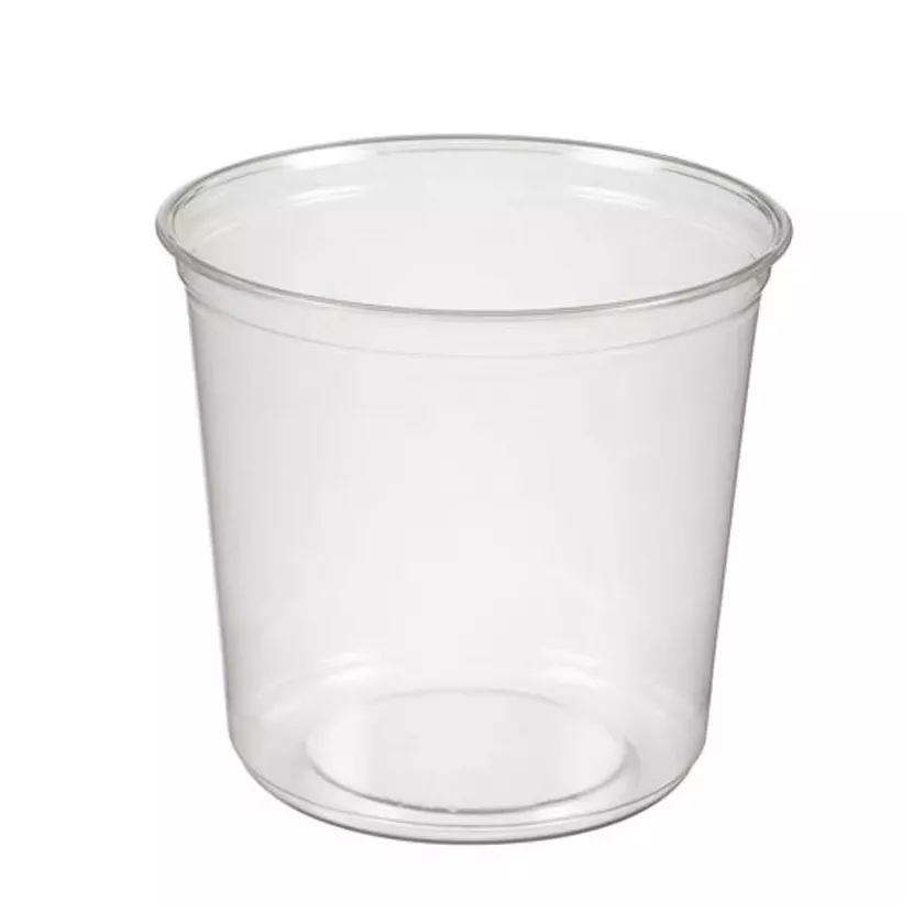 Ravier RPET rond 600ml transparent d117xh100mm (carton 500)