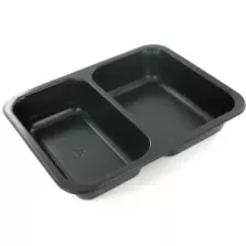 Barquette PP transparente 1 compartiment 227x178x30mm (carton 360)