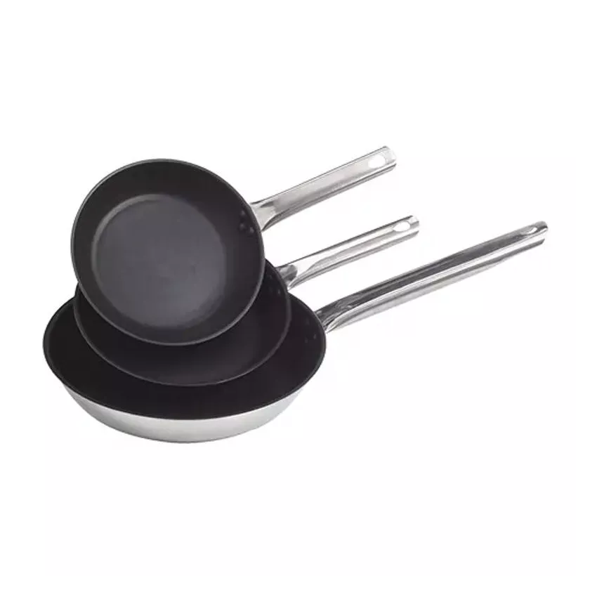 Poele lyonnaise d18cm inox teflon Pujadas Excalibur