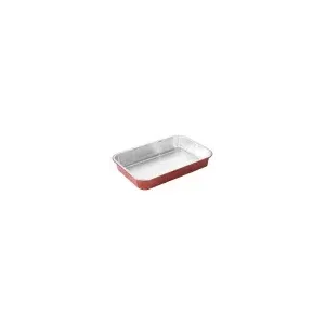 Barquette aluminium R2C (1,79L rouge - 281 × 191 × 42 mm)