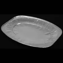 Plat catering ovale aluminium 430 × 286 mm (par 120)