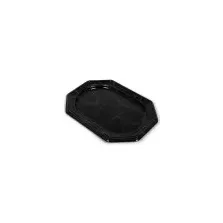 Plat PET octogonal marbre 46 × 30cm (par 50)