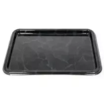 Plat PET rectangulaire marbre 46 × 30cm (par 50)
