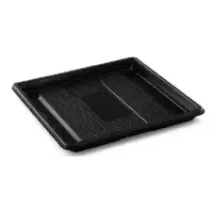 Ravier RPET carré noir 250 × 250 × 20 mm 1 compartiment (par 120)