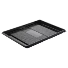 Ravier rPET noir 320 × 250 × 20 mm 1 compartiment (par 120)