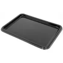 Plat PET rectangulaire noir 46 × 30cm (par 50)