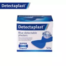 Sparadrap métal détectable bleu papillon 68 × 38 mm (carton 50)