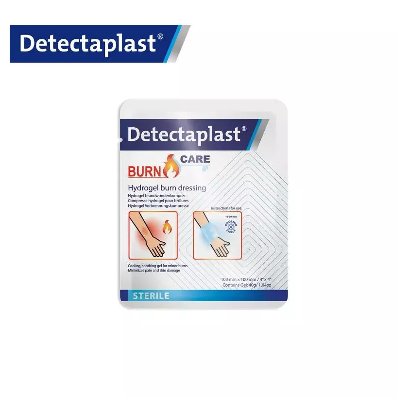 Compresse hydrogel brûlures 10x10cm Detectaplast