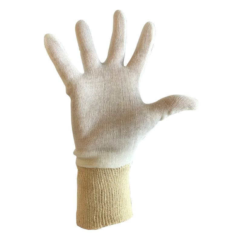 Sous-gant coton 25cm modele court paquet 24 pieces