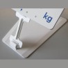 Pied mobile pour etiquette blanc 5cm FT996 tunnel