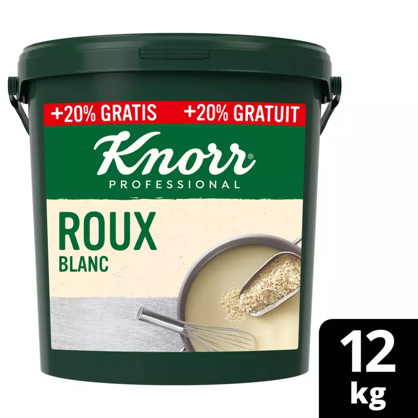 Promo roux blanc Knorr 10kg + 20% gratuit (seau de 12 kg)