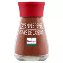 Saupoudr. cayenne moulu 44g Verstegen glas (plateau de 6 pièces)