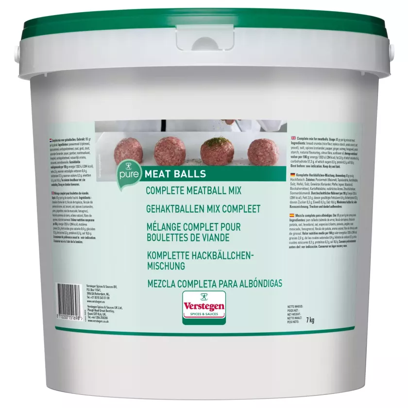 Melange pour boulettes complet Verstegen PURE (seau de 7 kg)