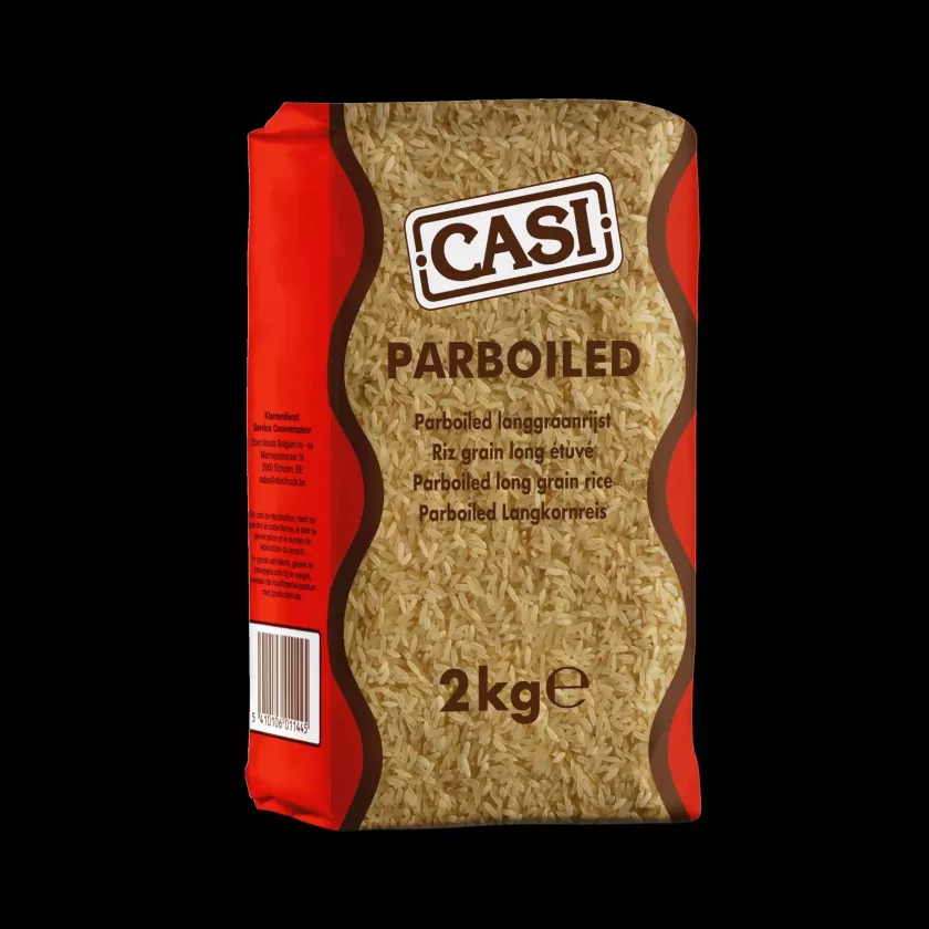 Riz - long grain - parboiled 4x2kg Casi (carton de 4 pièces)