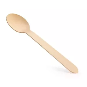 Cuillere bois 16cm (carton de 2 000 pièces)