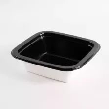 Papier/PET folie 1/6 GN noir 176x162x50mm - Sofitray (carton de 620 pièces)