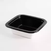 Papier/PET folie 1/6 GN noir 176x162x50mm - Sofitray (carton de 620 pièces)