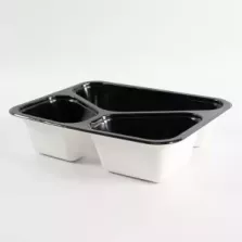 Papier/PET film tray noir 3COMP - 227x178x55mm - Sofitray (carton de 230 pièces)