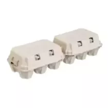 Carton d'oeufs 6pcs non-imprime gris