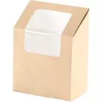 Wrapbox avec fenetre 90x50x130mm Duni 159911 (carton de 1 000 pièces)