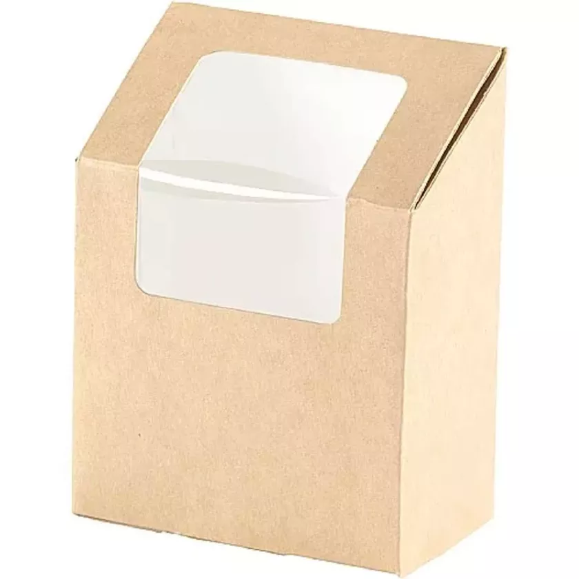 Wrapbox avec fenetre 90x50x130mm Duni 159911 (carton de 1 000 pièces)
