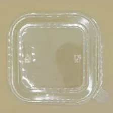 RPET couvercle carton/PE ravier transp 750-1000-1200-1400ml carre (carton de 300 pièces)