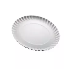 Karton bord 17cm rond wit (paquet de 250 pièces)