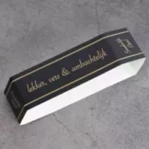 Banderole en Carton Noir 500x140x40mm Babushka (paquet de 100 pièces)