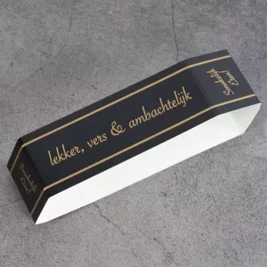 Banderole en Carton Noir 500x140x40mm Babushka (paquet de 100 pièces)