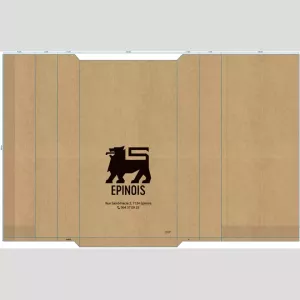 Sac papier Linepack imprime 50g 20p 480x250x(2x57)mm - Delhaize Epinois