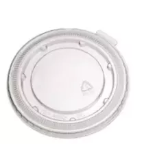 PET couvercle plat transparent pour PET cup diametre 92,7mm (carton de 1 000 pièces)