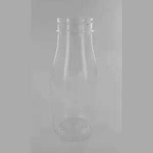 PET flacon 250ml transparent Perrette diametre 56 hauteur 140mm (carton de 100 pièces)