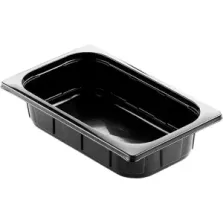PP 1/4 GN H60 1,65L noir 265x162x60mm Duni 152345 (carton de 200 pièces)
