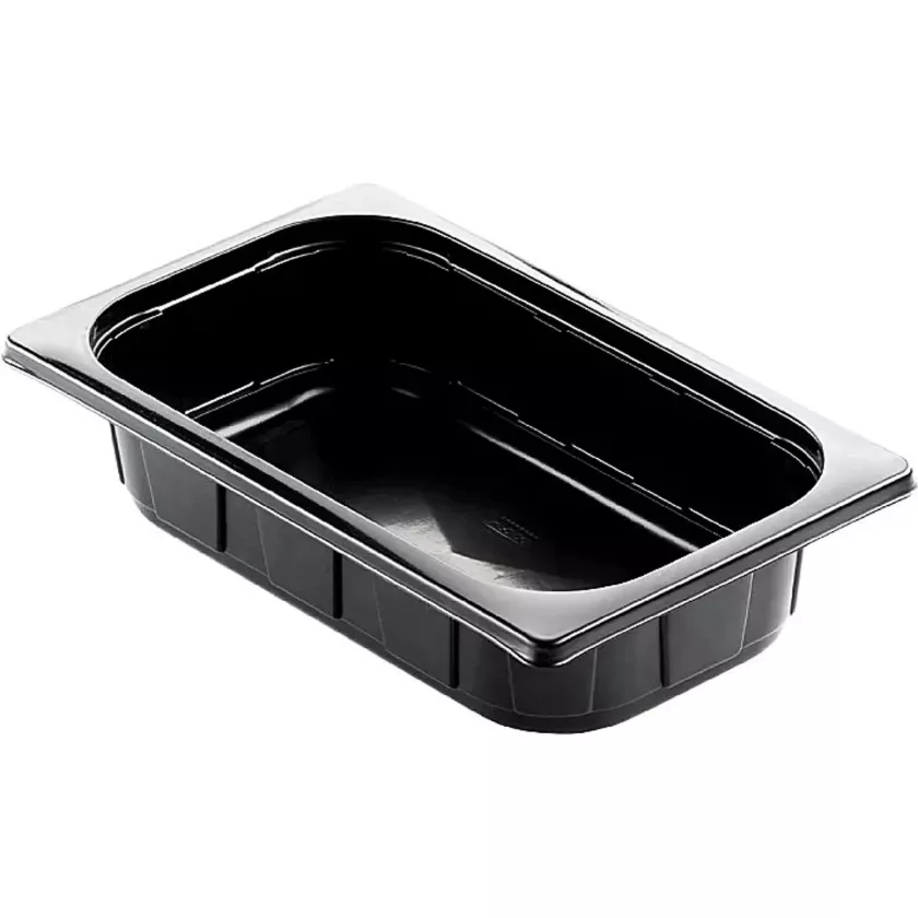 PP 1/4 GN H60 1,65L noir 265x162x60mm Duni 152345 (carton de 200 pièces)