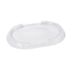 Couvercle APET ravier 525ml ovale 180x120mm empilable (carton de 600 pièces)