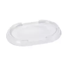 Couvercle APET ravier 525ml ovale 180x120mm empilable (carton de 600 pièces)