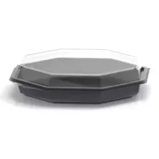 Octaviewbox froid gris 230x230x50mm Duni 211937 (carton de 192 pièces)