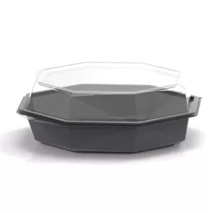 Octaviewbox froid gris 230x230x80mm Duni 211939 (carton de 180 pièces)