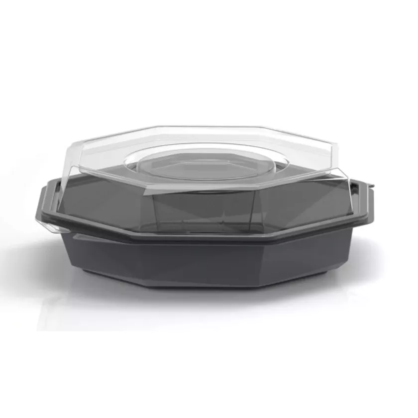 Octaviewbox froid gris 190x190x60mm Duni 211932 (carton de 280 pièces)