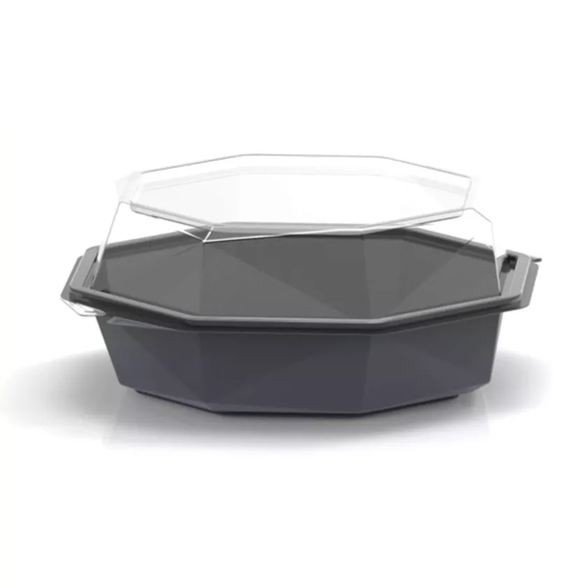 Octaviewbox froid gris 190x190x80mm Duni 211936 (carton de 280 pièces)