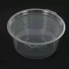 RPET ravier rond 750ml couv. a charniere d150x65mm Olipack (carton de 200 pièces)