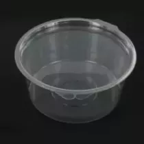 RPET ravier rond 750ml couv. a charniere d150x65mm Olipack (carton de 200 pièces)