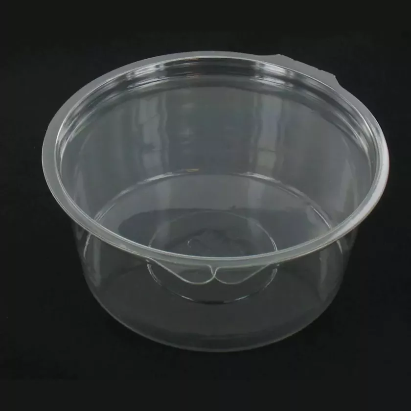 RPET ravier rond 750ml couv. a charniere d150x65mm Olipack (carton de 200 pièces)