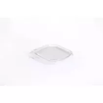 Couvercle PET square tub 120x120mm transp - cachete (carton de 1 000 pièces)