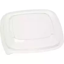Couvercle PET square bowl 125x125mm transp (carton de 500 pièces)
