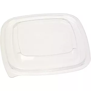 Couvercle PET square bowl 125x125mm transp (carton de 500 pièces)