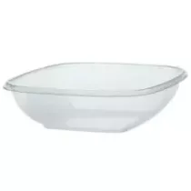 PET square bowl 1000ml 192x192x50cm transp (carton de 300 pièces)