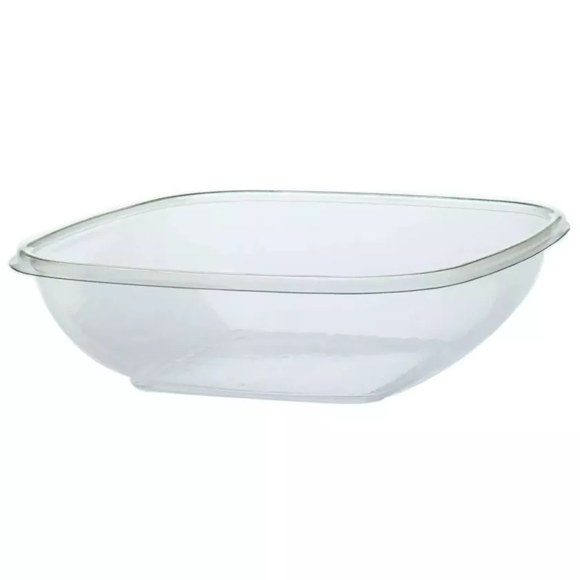 PET square bowl 1000ml 192x192x50cm transp (carton de 300 pièces)