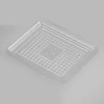 RPET plat charcuterie transparent 14,5x17cm (carton de 2 000 pièces)